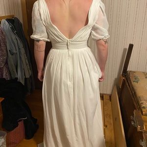 Off white wedding dress